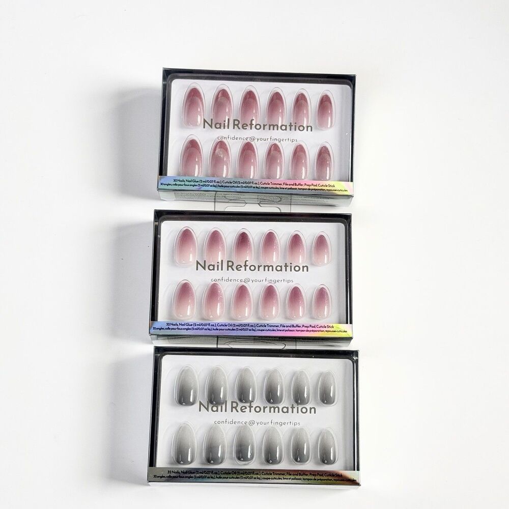 3PK Nail Reformation Press On Nails New Sealed